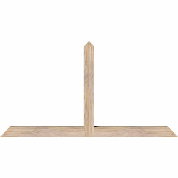 Ekena Millwork Portland Smooth Timber Gable Bracket, Douglas Fir, 60"W x 32"H x 3 1/2"D x 3 1/2"F, 13/12 Pitch GBW060X32X0404POR00SDF - main